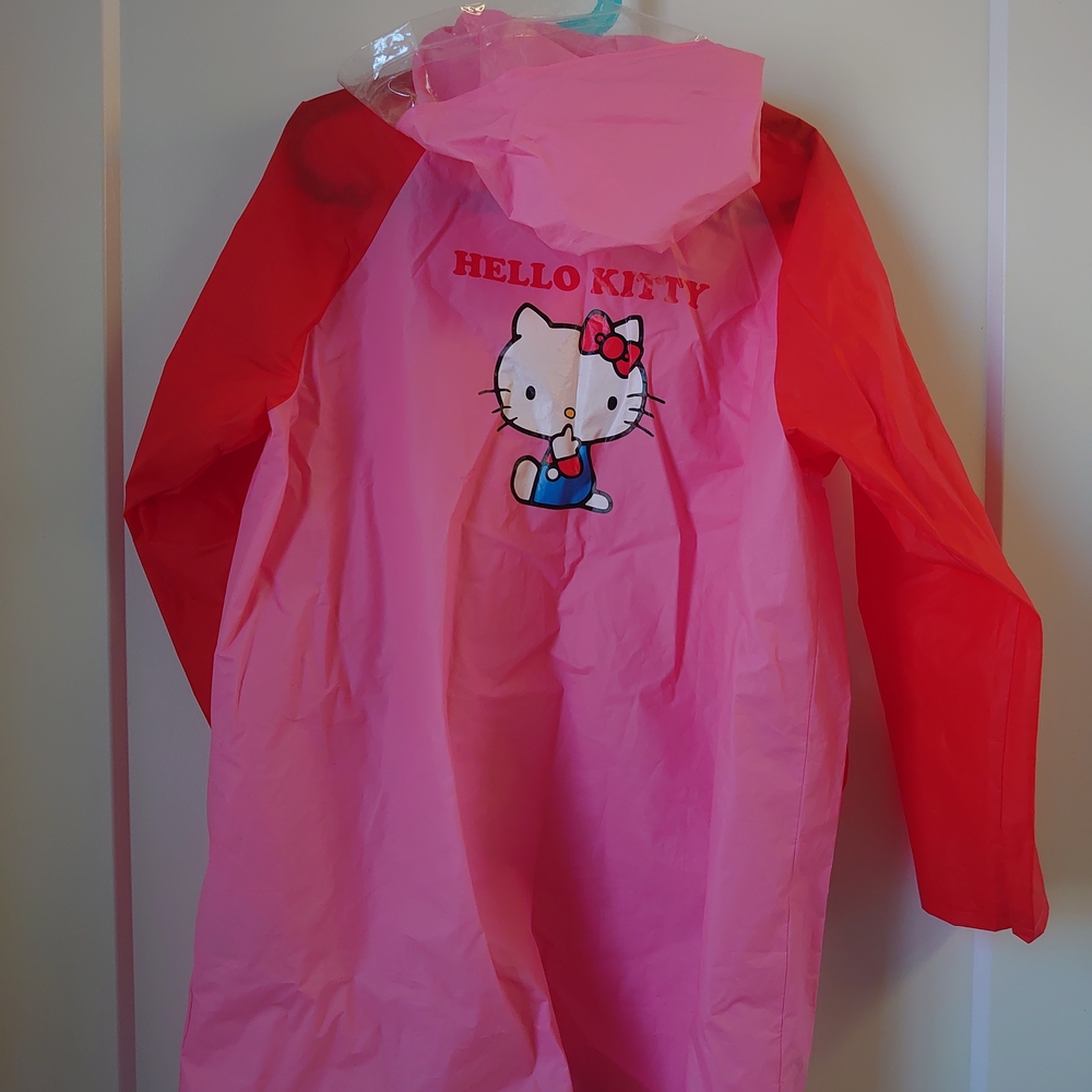 Sanrio Hello Kitty Pink and Red Raincoat
